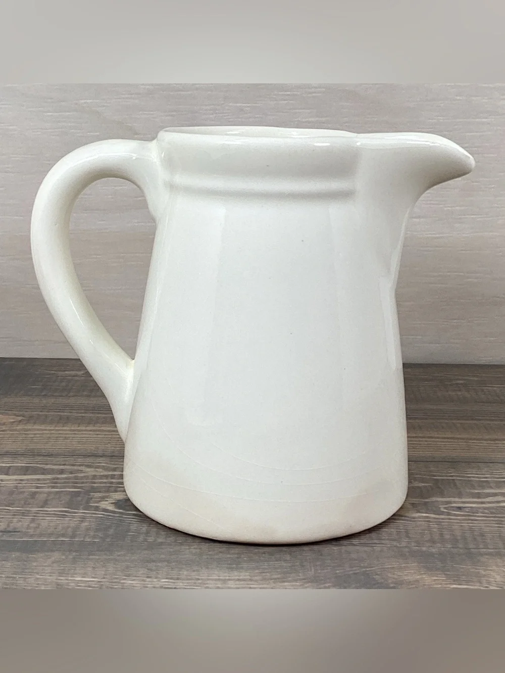 Vintage 5.5” Pottery Pitcher Yellow Wildflowers Floral Farmhouse Rustic Vase